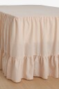 Ellos Home   Sengekappe Juliette Giant i vasket bomull 60 cm   Rosa
