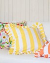 Ruffle Stripes putetrekk gul