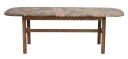 Rowico Home Hammond salongbord Brun eik/brun marmor 135 x 62 cm Brun