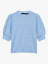 Vero Moda Doffy 2/4 O-Neck Pullover Blå XL