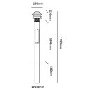Westal Alefors Pullert 10 B 227 lm 3000 K 1250 mm Kobber blåst Belysning