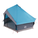 Tipi telt med tak med lagring Blå 400 x 346 x 250 cm taft