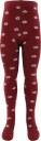 Fuzzies Strømpebukser   Bordeaux m. Blomster   Fuzzies   62/68   Strømpebukser Rosa   62 68