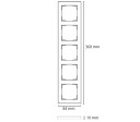 SG Ramme 5-Hull Hvit