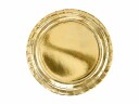6 stk Metallisk Gullfargede Papptallerkener 23 cm
