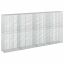 vidaXL Gabion med 5 mm tråd og 5x2,5 cm nett 400x50x200 cm