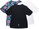 Hyperfied Wave T-Shirt 3-pack Black/White/Tropical Flower 170