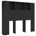 vidaXL Sengegavlskap svart 120x18,5x104,5 cm