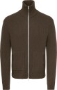 ONLY & SONS Onsstay Reg Zip Cardigan Knit Frml   CHOCOLATE BROWN   XXL