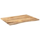  Skrivebordsplate med kurve 110x80x2,5 cm heltre grovt mangotre