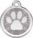 Id-Brikke Med Glitter Pote
