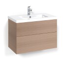 Macro Design Crown Plain/push-open Servantskap 2 Skuff - med Light Servant Eik / 80cm 45