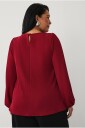 Ellos Plus collection - Topp med en båtutringning - Rød