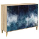 vidaXL Serviesskap RAALTE Sonoma 102 x 33 x 75 cm Konstruert tre