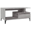 vidaXL Salongbord grå sonoma 90x49x45 cm konstruert tre