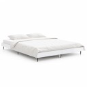 vidaXL Sengeramme høyglans hvit 135x190 cm konstruert tre