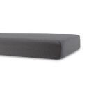 In Style Barnevognlaken - 36x98x10 cm - Grå jerseylaken til barnevogn - Formsydd