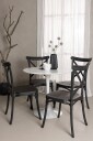 Venture Home   Spisegruppe Hamden med 4 stk stoler Crosett   Svart