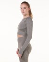 LEVITY Solar Seamless Cropped LS Green Burnt Marl - S