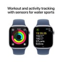 Apple Watch S10 42mm GPS+Cel (Silver Aluminium/Denim Sport Band) S/M