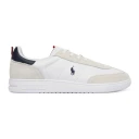 Polo Ralph Lauren Bedford Leather-Suede Sneaker - White - 40.5