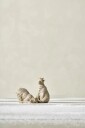 Lene Bjerre Sebina dekorasjon Polyresin antikk lys gull H11,5 cm