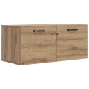 vidaXL Veggskap Veggmontert Artisan eik 80 x 36,5 x 35 cm