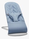 BabyBjörn Bliss Vippestol Vevet Bladmønstret Quilt Blå