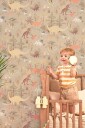 Majvillan Tapet Dinosaur Vibes Soft Green