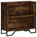  Bokhylle røkt eik 80x31x74,5 cm konstruert tre