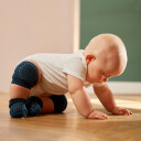 Gobabygo Navy Blue Crawling Knebeskyttere Økologisk Frottébomull