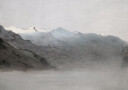 Das Gasteinertal Im Nebel By Anton Romako Plakat Plakat / 30x40cm