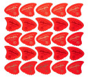 Sharkfin Pick Goldprint Soft Rød 25