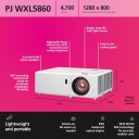 Ricoh PJ WXL5860 DLP-projektor 4700 lumen WXGA 30-300"