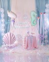 Partydeco Havfrue Bursdagsbanner 130x100cm – Magisk Dekor til Undervannsfeiring!