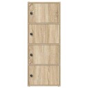 Bokhylle sonoma eik 40x24x102 cm konstruert tre