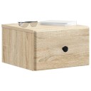  Vegghengt Nattbord Sonoma eik 34,5 x 33 x 20 cm Konstruert tre