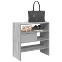  Skostativer 2 stk stablebar grå sonoma 60x30x30,5 cm 8721158577474