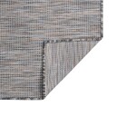 vidaXL Utendørs flatvevd teppe 140x200 cm brun og svart