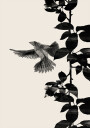Bird Botanical Plakat Plakat / 50x70cm