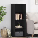  Hylle svart 45x41x124 cm konstruert tre