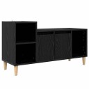  TV skap Svart Eik 100 x 35 x 55 cm Konstruert tre