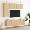 vidaXL Veggmonterte TV-benker 2 stk sonoma eik 60x30x41 cm 8721012255272