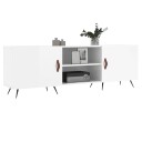 vidaXL TV-benk høyglans hvit 150x30x50 cm konstruert tre 8720845426750