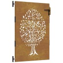 vidaXL Hageport 85x125 cm cortenstål tredesign