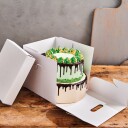 Funcakes Solid Kakeeske  Hvit 25.5x25.5x25cm 