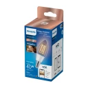 Philips Smart Led-Filamentlyspære Form: C35 Klar Finish E14 4.9 W Ekvivalent 40 Klasse F Avstembar Hvit 2700-6500 K