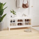 vidaXL Gangbenk hvit 110x40x60 cm heltre furu
