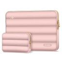 Tech-Protect Puffy 13-14" Rosa Laptopveske med Tilbehørsveske