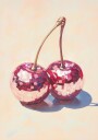 Disco Cherries Plakat Plakat / 40x50cm